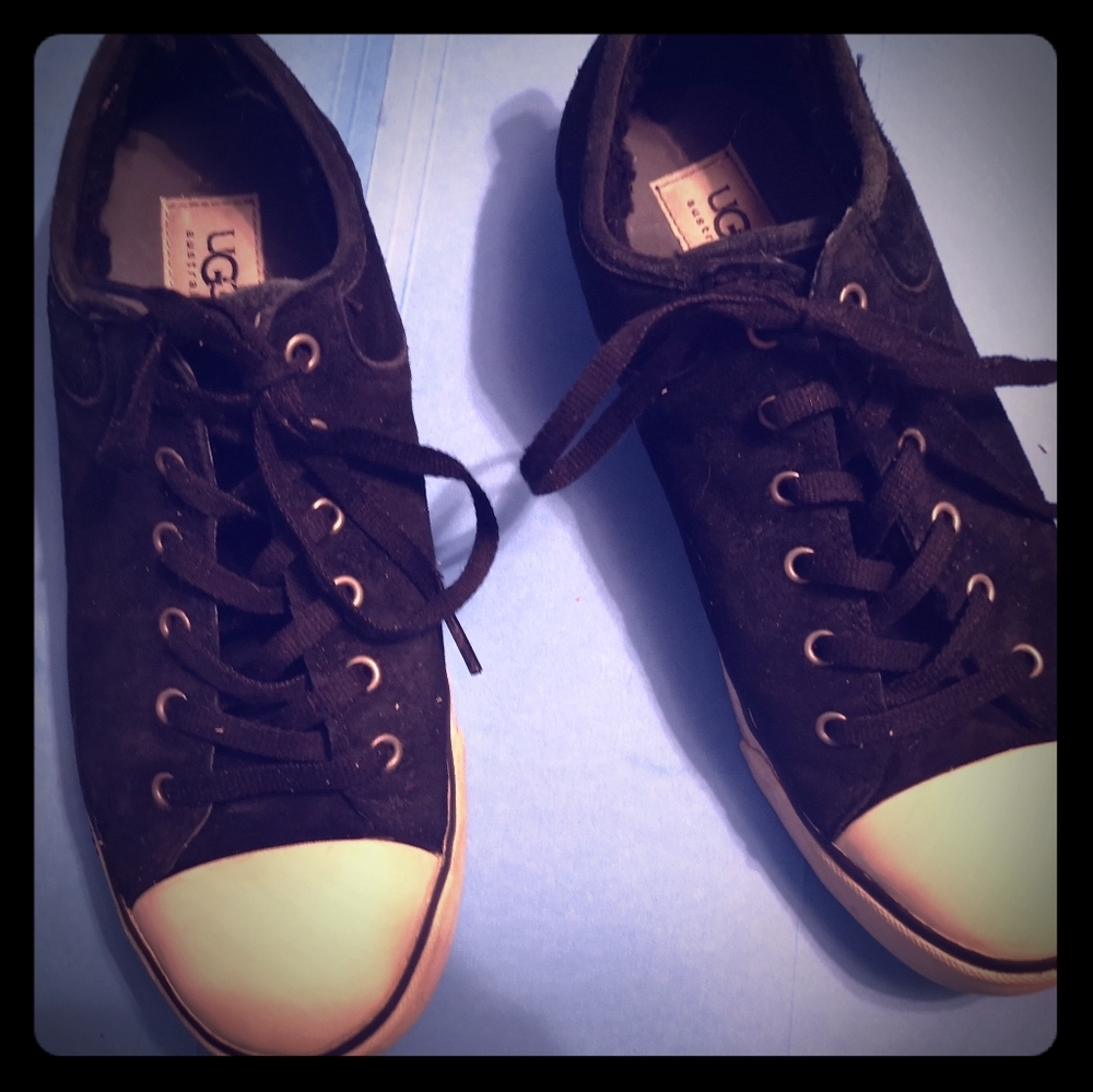UGG Suede Converse style fur lined sneakers